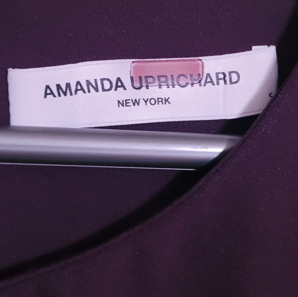 Amanda Uprichard Plum Bell Sleeve Shift Dress – Size S - Picture 2 of 3